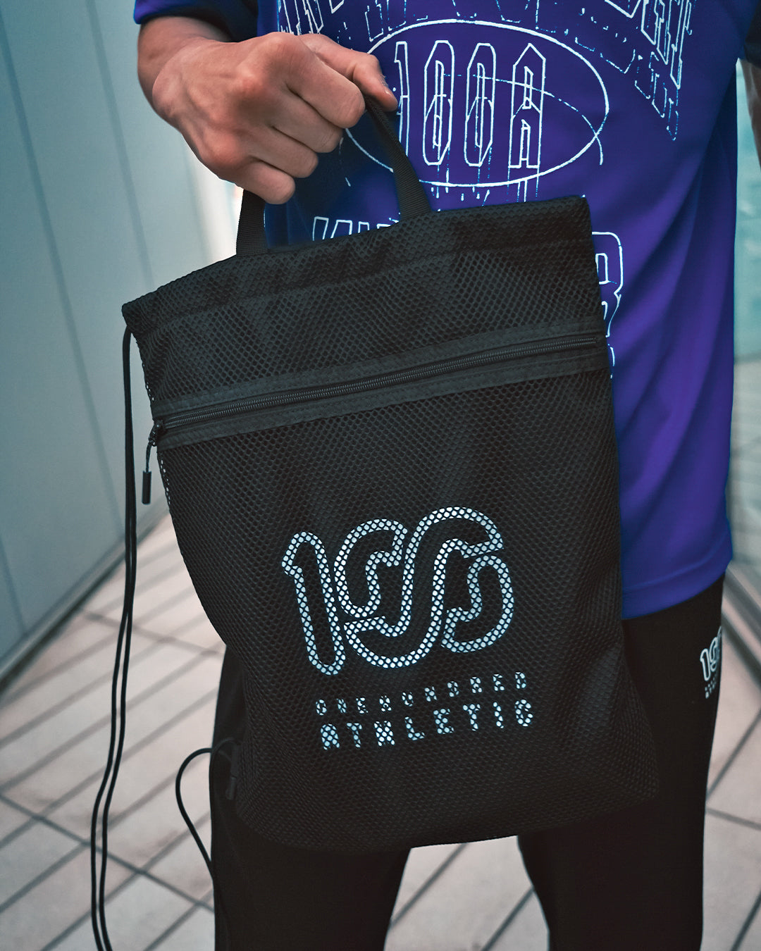 【受注生産】エイオキクラッチ×100A GYM DRAWSTRING BAG