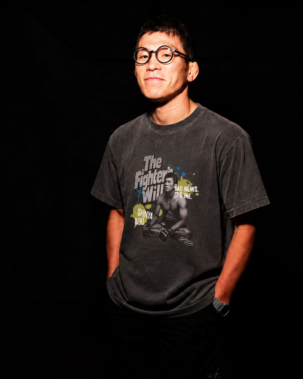 B* SHINYA AOKI "The Fighter's Will" Photo H/S T-Shirts | 2026.09 Edition