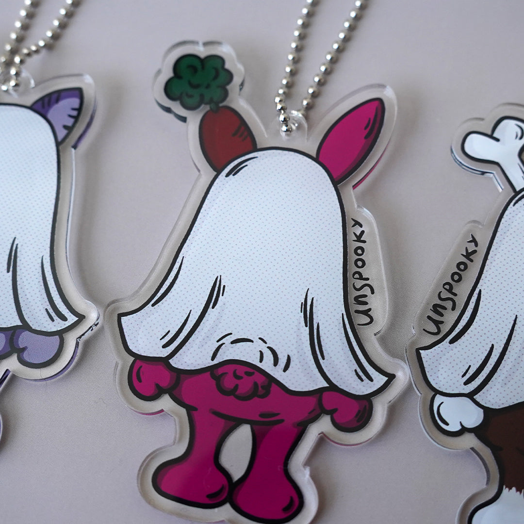 Big Acrylic Character Keychain "UNSPOOKY"