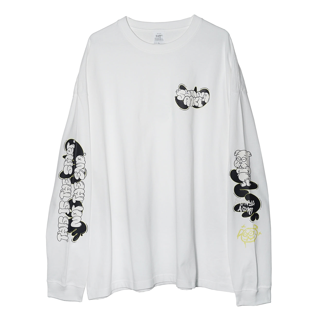 青木真也 "Not the end" ビッグシルエット ロングスリーブ Tシャツ