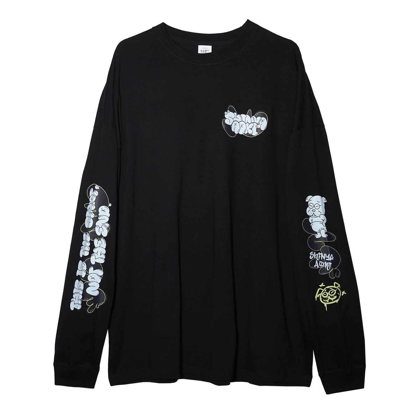 青木真也 "Not the end" ビッグシルエット ロングスリーブ Tシャツ