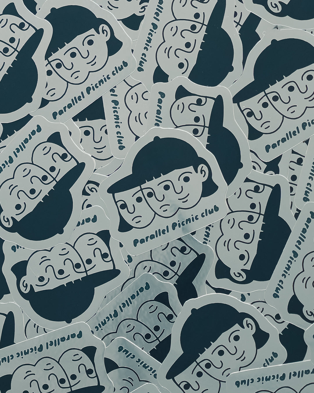 Parallel Picnic Club Sticker "by UNSPOOKY"