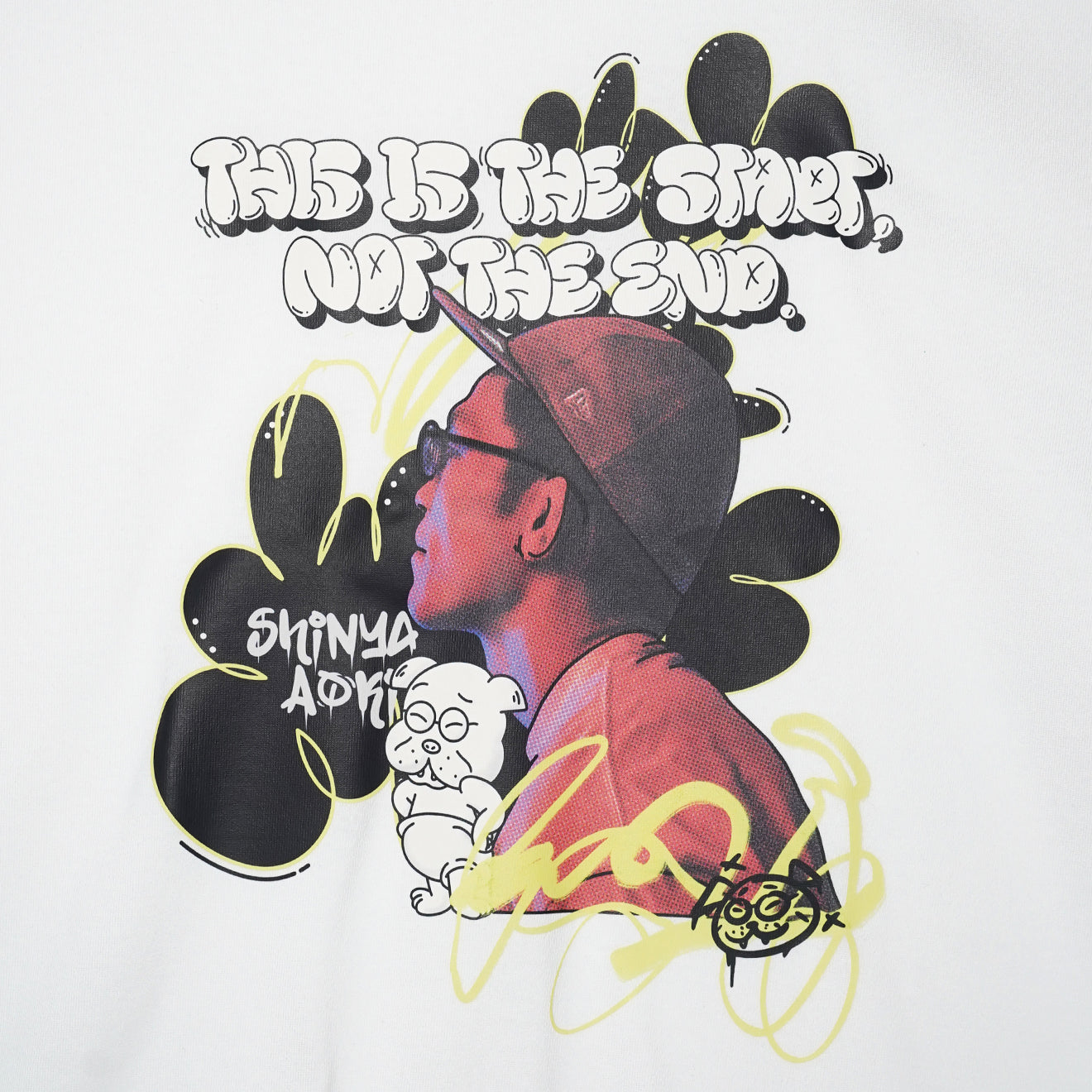 青木真也 "Not the end" ビッグシルエット 半袖 Tシャツ