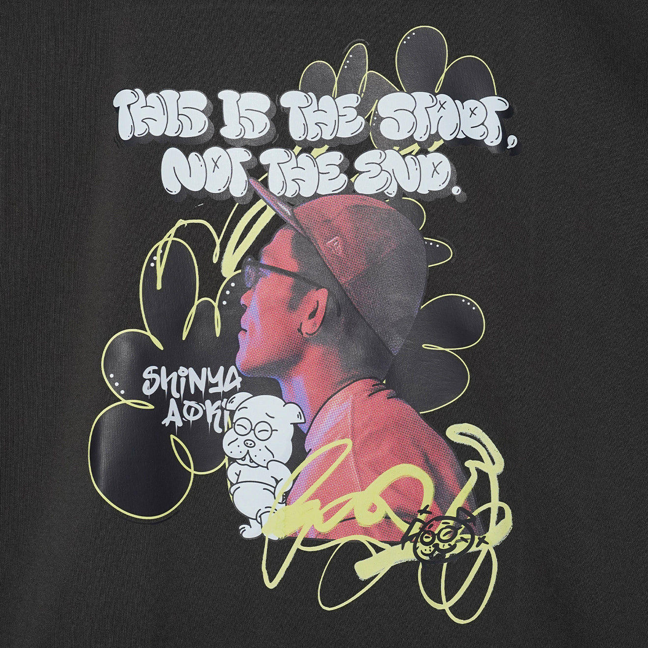 青木真也 "Not the end" ビッグシルエット 半袖 Tシャツ