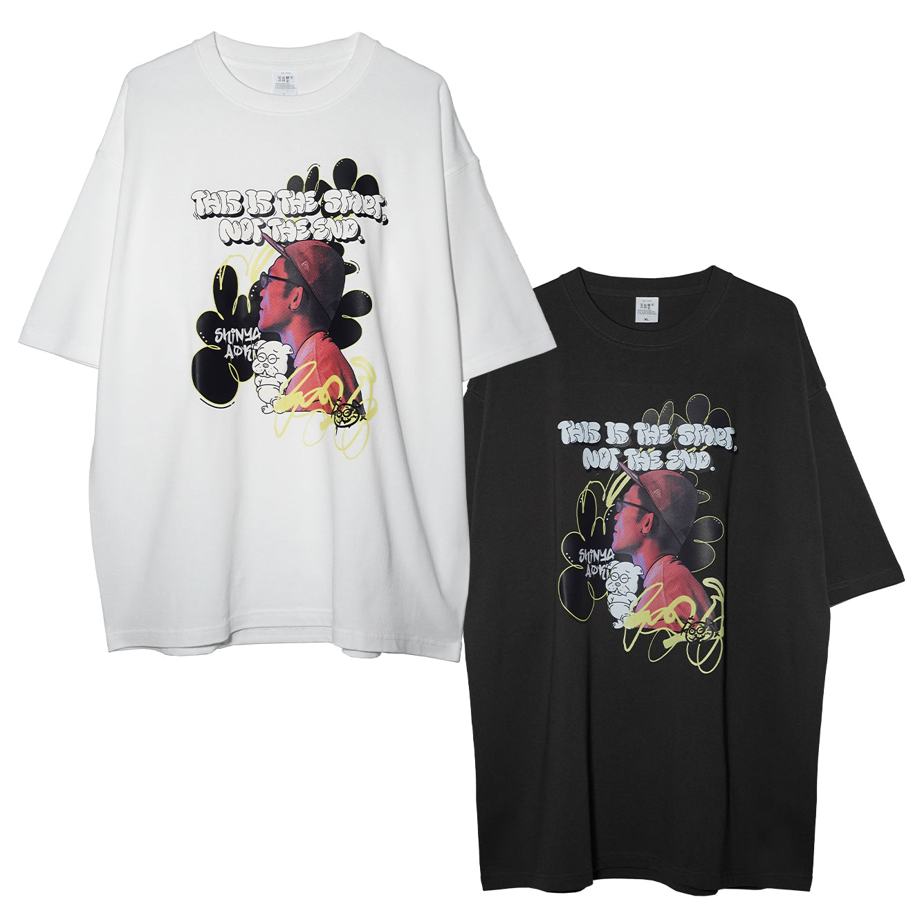 青木真也 "Not the end" ビッグシルエット 半袖 Tシャツ