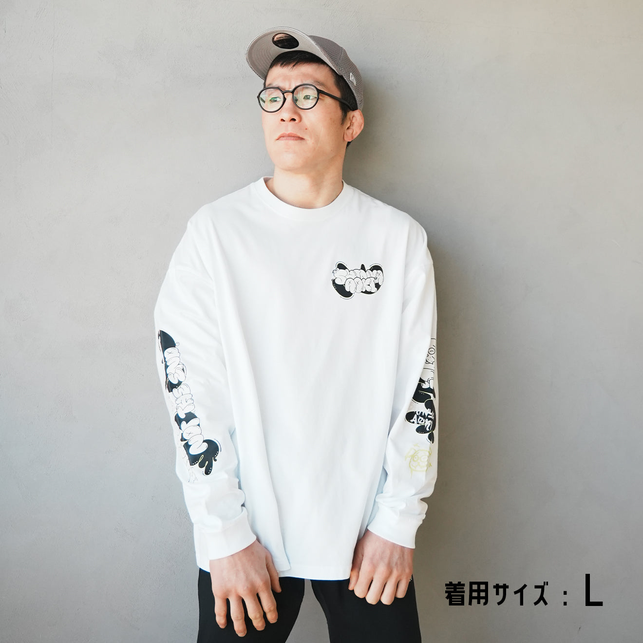 青木真也 "Not the end" ビッグシルエット ロングスリーブ Tシャツ