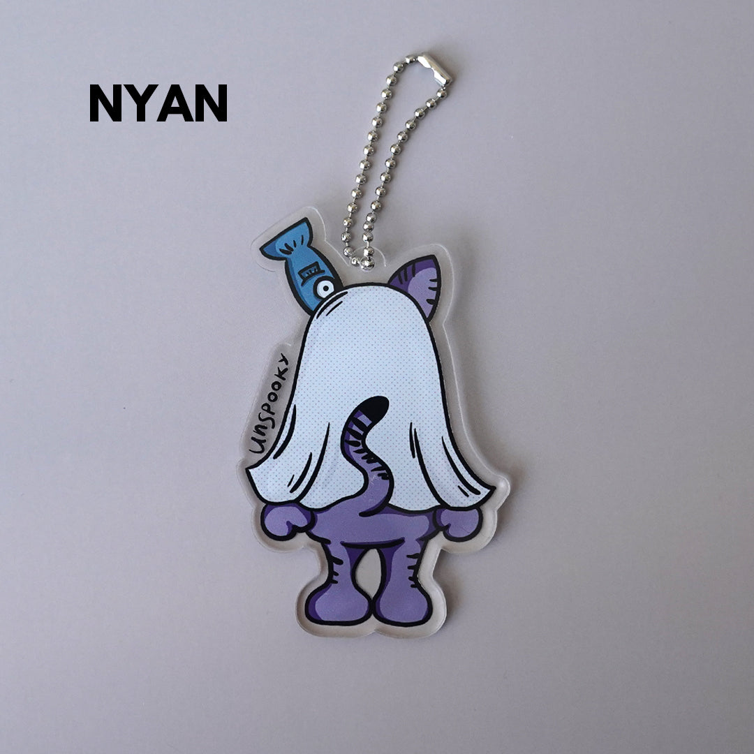 Big Acrylic Character Keychain "UNSPOOKY"