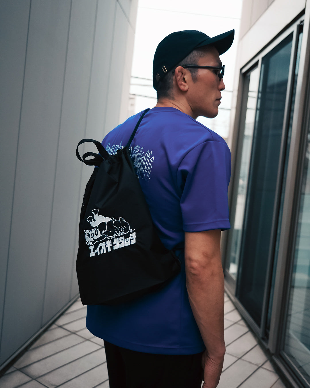 【受注生産】エイオキクラッチ×100A GYM DRAWSTRING BAG