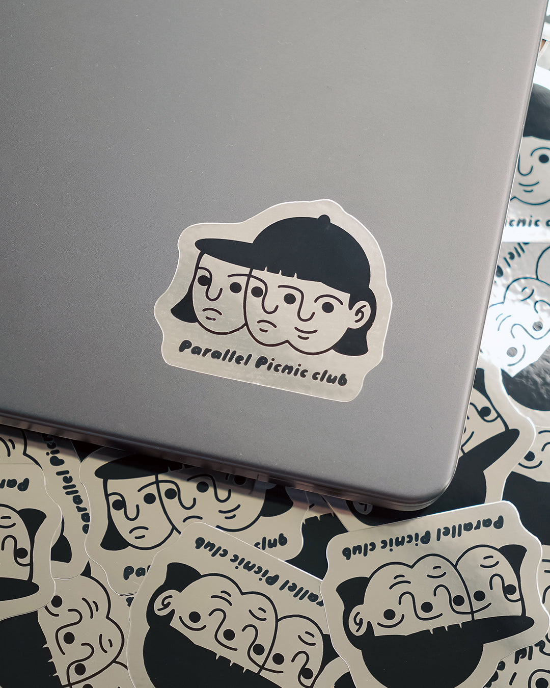 Parallel Picnic Club Sticker "by UNSPOOKY"