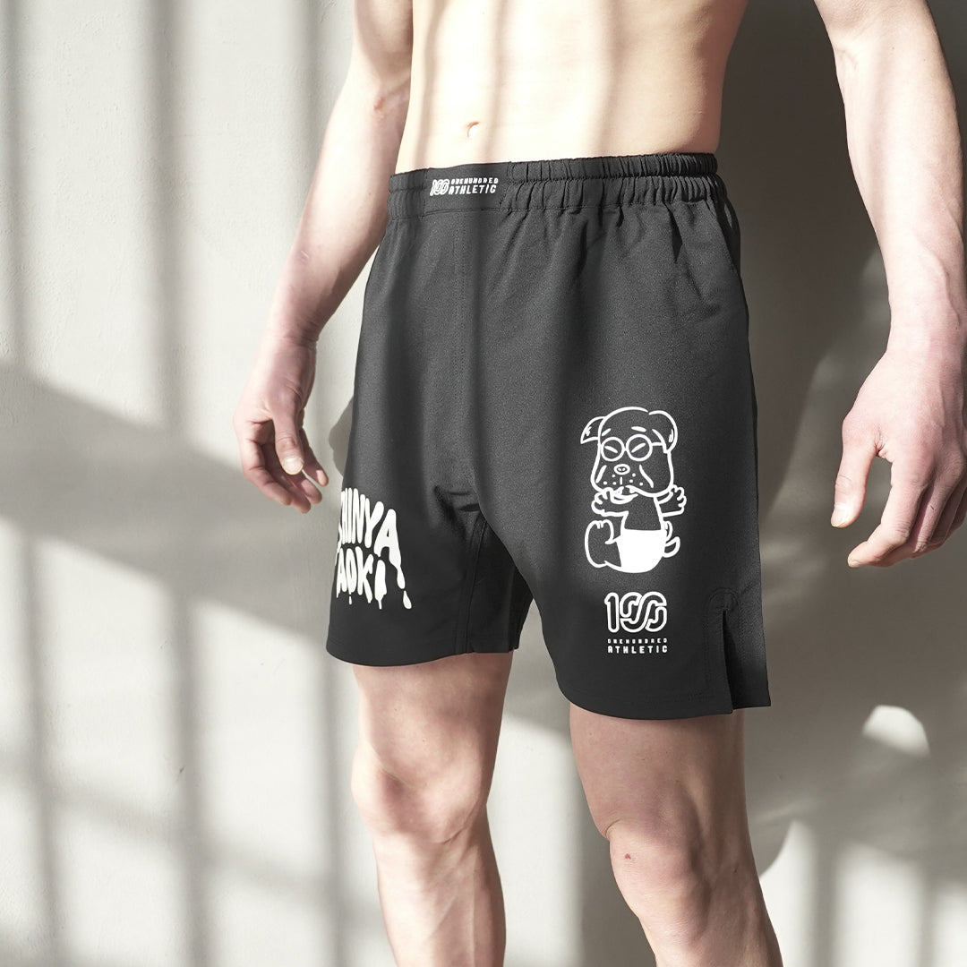 Shinya Aoki でんすけファイトパンツ × ONEHUNDRED ATHLETIC