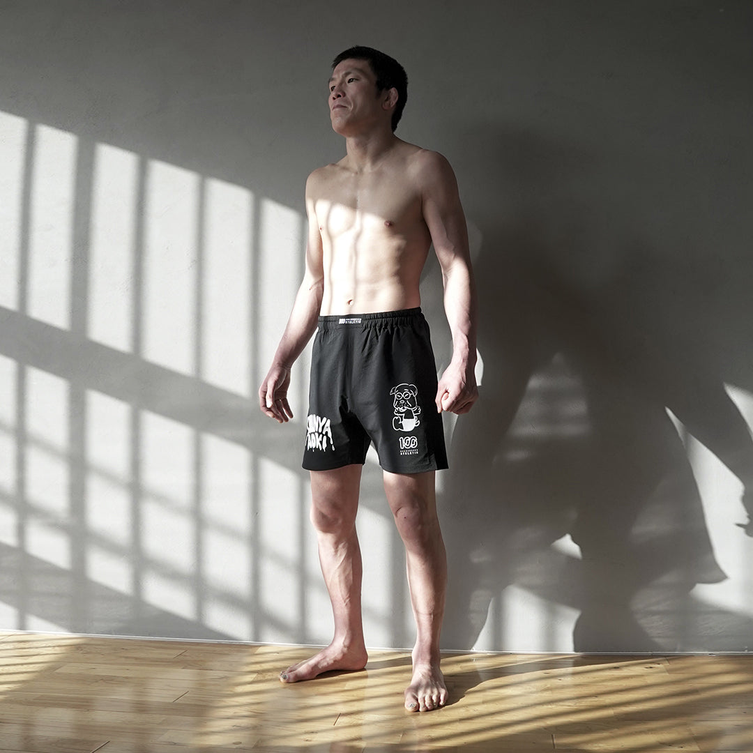 Shinya Aoki でんすけファイトパンツ × ONEHUNDRED ATHLETIC